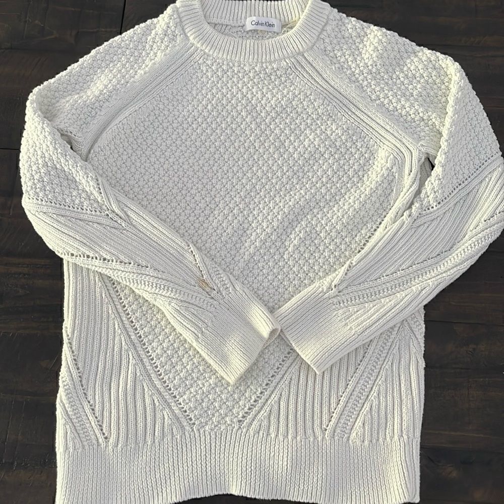 White Calvin Klein Sweater